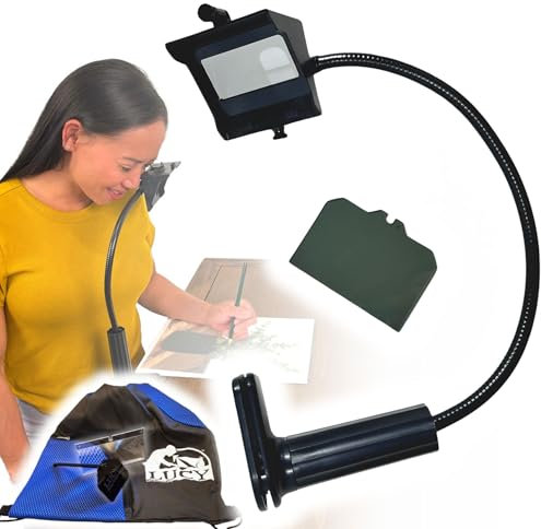 LUCY Mini Drawing Tool with Photo Enlarger & Bag by Draw LUCY | Camera Lucida Photo Enlarging Accessory for Painting | LUCY Drawing Projector for Artists | Artistic Aid - Drawing Tool for Artists