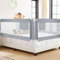 Kidsgigglz Bettgitter，180cm Bettschutzgitter mit Vertikaler Hebe und Fallschutzfunktion,Verstärktem Ankersicherheitssystem，Kinderbettgitter für Kinder Baby，Rausfallschutz Bett，Boxspringbett（1 Seite）