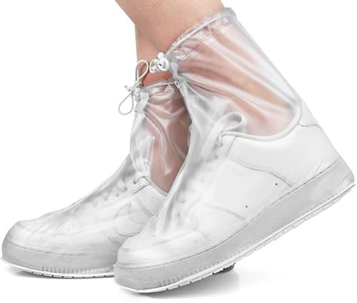 Cubre Zapatos Impermeable, Zapatos a Prueba de Agua Cubierta Reutilizable y Plegable Antideslizante