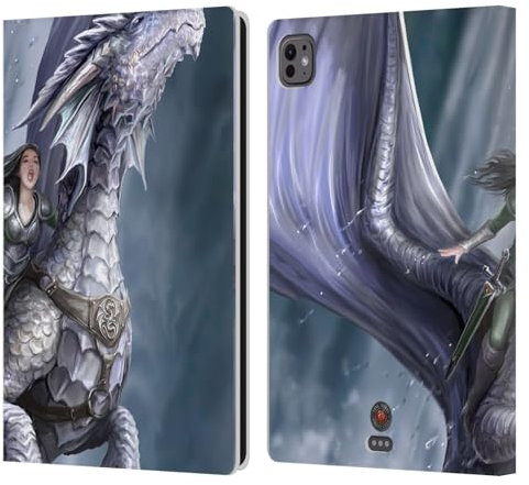 Head Case Designs Officially Licensed Anne Stokes Take To The Air Dragon Friendship Leather Book Wallet Case Cover Compatible With Apple iPad Pro 11 M4 2024