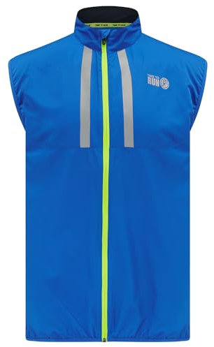 Time To Run Gilet Veste de Course a Pied Sans Manche Pour Homme Avec Poches - Légère Coupe-Vent Respirant - Idéal Pour L'exercice et Le Jogging - de XXL Barents Bleu