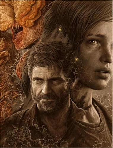 Schwagebo 1000 Piece Wooden The Last and Poster of Us Horror Film for Adults Family Educational Toys Xy165Wk