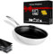 FIXLINE® Black Forest Poêle wok 28 cm – Revêtement en céramique – Tous feux dont induction – Passe au four jusqu'à 230 °C – Nettoyage facile – Nouveauté 2025