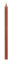 ukiyo 12er Pack dünne Stabkerzen H:20 cm Ø:1,3 cm div. Farben Brenndauer 2,5 Stunden Kerze Advent Weihnachten, Farbe:Rost