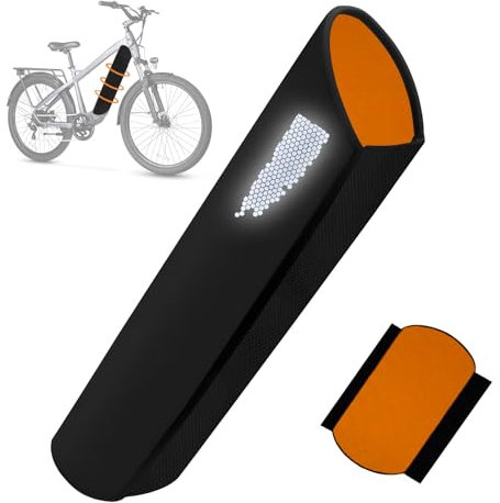 E-Bike Akku Schutzhülle-[mit Reflektiert Effektiv Licht] - Sports E-Bike Akku Schutzhülle Für 32-40 cm Rahmenumfang-Schutz vor Kälte & Schmutz, eBike Transportschutz E-Bike Zubehör