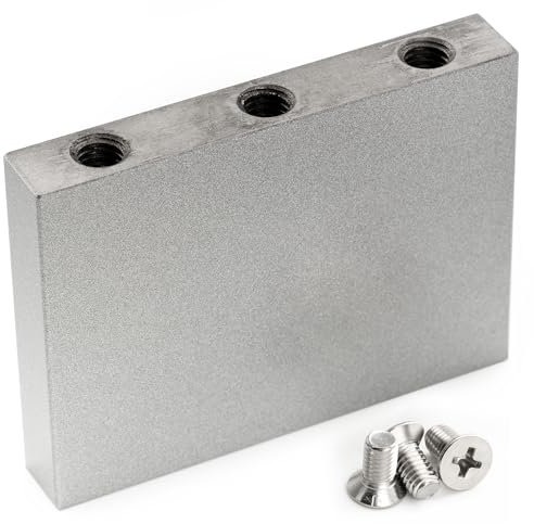 Musiclily Ultra 37mm Massiver Stahl Tremolo Block für Floyd Rose Locking Tremolo Steg E-Gitarre