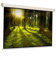 Schermo Proiezione Sopar Platinum Manuale a Molla 300x300cm Formato 1:1 (163 pollici) Tela bianca retro nero - Telo Proiettore Schermo Proiezione videoproiezione MADE IN ITALY