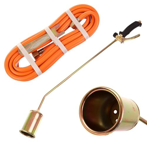 Gasbrenner - Dachfackel zum Verbrennen von Dachpappe. Gas 1 m + Schlauch 5 m Propan-Butan-Brenner