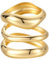 Emibele Gold Armreifen für Frauen, 3PCS Unregelmäßige Chunky Gold Armband Scharnier Offen für Frauen, Breiten Arm Manschette Minimalist Chunky Schmuck Geschenke für Valentinstag Weihnachten Geburtstag