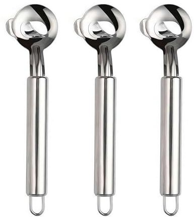 3 cucchiai pelapatate per cactus, in acciaio inox 2026, Cuchara Pelador de Nopales e tagliapastelle, strumento multifunzione con manico lungo per sbucciare cactus, tagliatelle rasate a mano, macchina