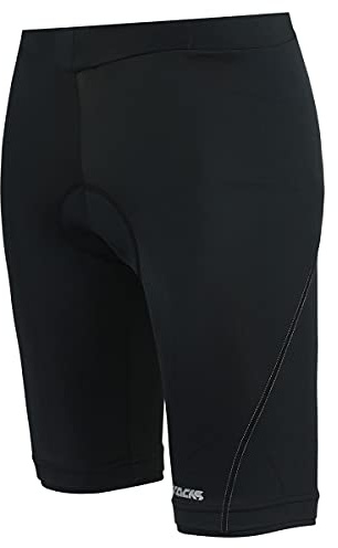 Airtracks Damen Funktions Fahrradhose Kurz Comfort Line - Radhose - Radlerhose - 3D Coolmax gepolstert - Atmungsaktiv - UV Schutz