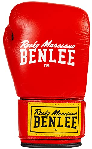 BENLEE Boxhandschuhe aus Leder Fighter 10 oz, Red/Black