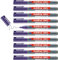 Edding e-361 10 Stück Marker Rundspitze, für Whiteboard 1 mm violett