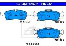 ATE 13.0460-7282.2 Bremsbelagsatz, Scheibenbremse | Kompatibel mit: JEEP GRAND CHEROKEE IV, GRAND CHEROKEE VAN, MERCEDES-BENZ GL-CLASS, GLE, GLE Coupe, GLS, M-CLASS