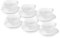 FranquiHogar - Juego de Tazones OVUM para Consomé 12 Piezas - Apto Lavavajillas y Microondas - Versátil para Cremas, Sopas y Postres - Porcelana Blanca, 350cc, Porcelana