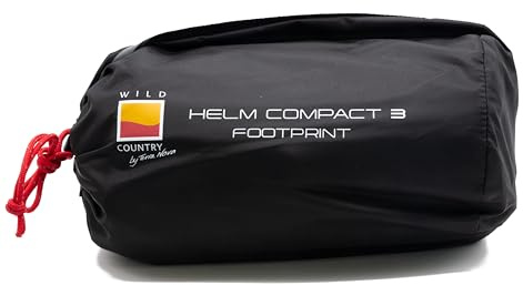Wild Country Helm 3 Footprint Groundsheet protector, Black, One Size, 51HE3FP