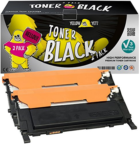 YELLOW YETI CLT-K4092S (1500 Seiten) 2 Schwarz Premium Toner kompatibel für Samsung CLP-310 CLP-310N CLP-315 CLP-315W CLX-3170FN CLX-3175FN CLX-3175FW CLX-3175N