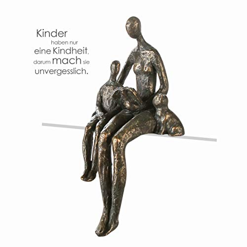 Casablanca - Skulptur Lesezeit - aus Poly Bronze Figuren H 24 cm