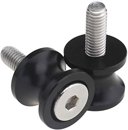 Schwarz 8mm M8 CNC Aluminium Motorrad Fahrradzubehör Schieberegler Spaddel Ständer Bobbin Adapter