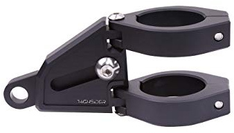 HIGHSIDER Motorrad CNC Alu Lampenhalter-Set Extend Ø 42-43 mm, schwarz