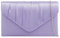 Purple Possum® Lilac Satin Envelope Clutch Bag Evening Bag Ladies Shoulder Bag Prom Wedding