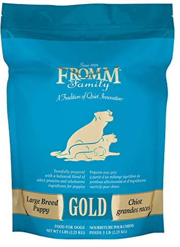 Fromm Large Breed Puppy Gold Premium Dry Dog Food - Dry Puppy Food for Large Breeds - Chicken Recipe - 5 lb