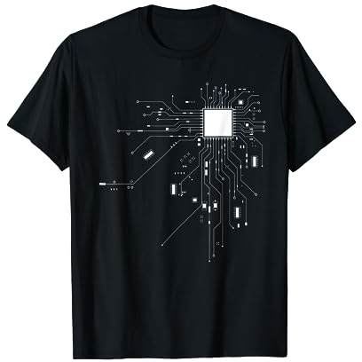 CPU Technik Nerd Computerchip Informatiker Programmierer T-Shirt