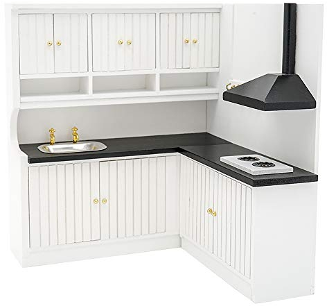 Odoria 1/12 Miniatura Alacena de Cocina Muebles para Casa de Muñecas