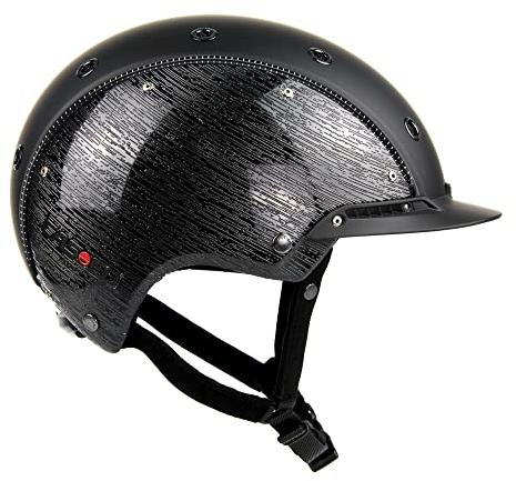 Casco Reithelm Champ-3 Brush schwarz Glanz M (56-58cm)