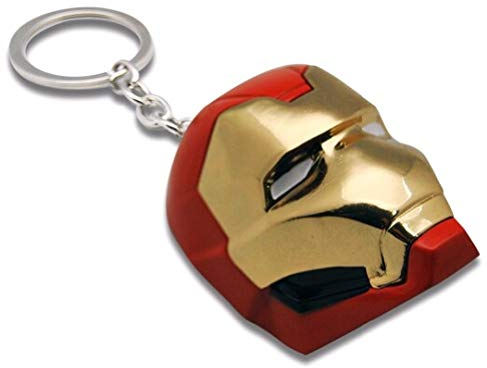 Marvel/ Avengers Schlüsselanhänger Ironman Helm, Metall Schlüsselanhänger, KL82021, Kids Licensing, Mehrfarbig, 14 cm