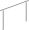 Rampe d'escalier 160 cm acier inoxydable sans traverse main courante balustrade garde-corps aide escalier balcon intérieur extérieur