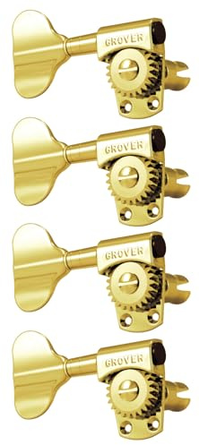 Grover 145GL4 Titan Machine à basse électrique 4 en ligne avec main gauche et côté droit Doré