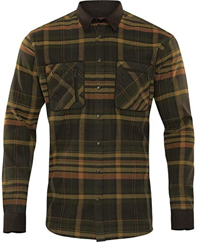 Härkila | Pajala Hemd | Professionelle Jagd Kleidung & Jagd Zubehör für Herren & Damen | Skandinavische Qualität Made to Last | Green/Brown, M