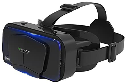 Occhiali 3D VR, occhiali da realtà virtuale con testa per realtà virtuale, occhiali VR per realtà virtuale Box per film 3D Videogiochi adatto per smartphone da 3,5-7,2 pollici