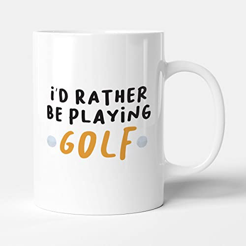 Victorian Printing Co - I'd Rather Be Playing Golf - Golf Birthday Gift Mug, Ceramic, 11fl.oz.