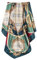 GLORIS Seidenschal Damen 90x90cm Blau Green Elegante Seidentuch Haare Seidentuch Damen Halstuch Damen Elegant Satintuch Halstuch Seide Bandana Tuch Kopftücher Damen Ansatz Scarf