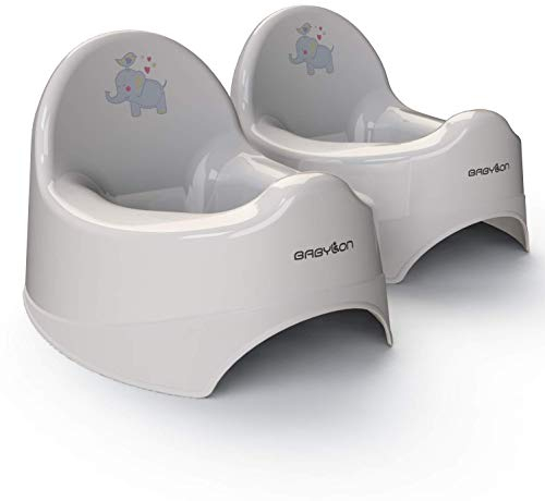 BABYLON Children's Potty Nautilus, Anti-Slip Children's Toilets, Children's Toilet, Chamber Pot for Children/Toilet seat Pot, Potty Girls, Anatomical Potty Boys, Baby Accessories Grey