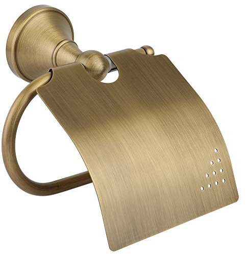 Alvinlite Porte-Papier en Rouleau Support Mural pour essuie-Mains en Papier pour Salle de Bain WC en Laiton Porte-Papier