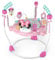 Bright Starts, Disney Baby, Saltador y Centro de Actividades Minnie Mouse Forever Besties, 10 juguetes de actividad, andador con música y luces, gira 360°, ajustable, rosa, a partir de 6 meses