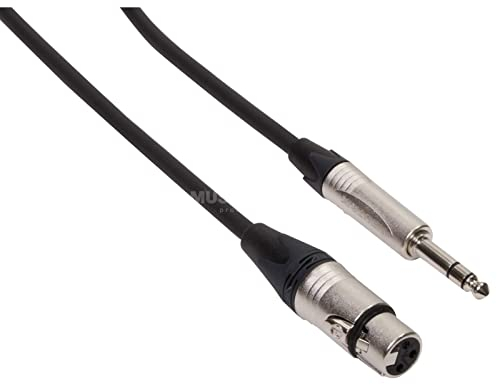 Cordial Câble micro 10 m XLR fem jack sym peak Serie, fiche Neutrik - Câble pour Microphone