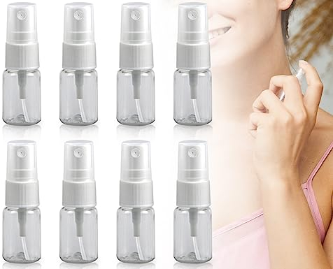 ZoeTekway 8 Stück 10ml sprühflasche klein, Kosmetische zerstäuber sprühflasche, Tragbar kleine sprühflaschen zum befüllen, parfümzerstäuber, mini sprühflasche