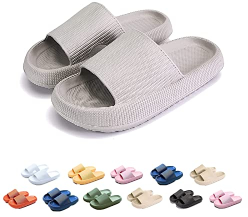 Pummis Original Damen Herren, Wolkenschuhe Damen Original, Pummis Latschen Original Damen Hausschuhe (Gray, adult, women, numeric_38, numeric_range, eu_footwear_size_system, numeric_39, medium)