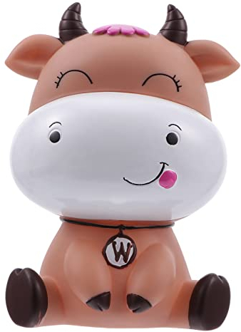1Stück Kuh Sparschwein Cartoon Geldbox für Schreibtischdekoration Lustiges Geldsparschwein für Kinder Kreative Tierfigur oder Wohnaccessoire