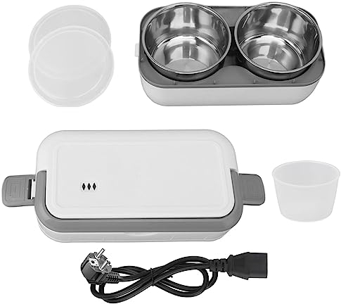 Dpofirs Eléctrica Portátil para Adultos, Calentador de Alimentos Extraíble de 0,5 L con Revestimiento de Acero Inoxidable, Calentador de Alimentos de Calentamiento Rápido