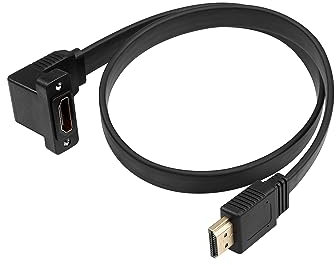 GINTOOYUN Cavo di prolunga HDMI, 4 K a 60 Hz, HDMI maschio a femmina, adattatore 1,6 m, standard HDMI 2.0, per laptop, TV, monitor, proiettori, ecc. (stile 2)