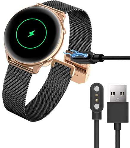 Blueshaweu Ladekabel Kompatibel mit RUXINGX G37 Smartwatch, Kabel Ladegerät Ladestaion für RUXINGX G37 Smartwatch (schwarz)