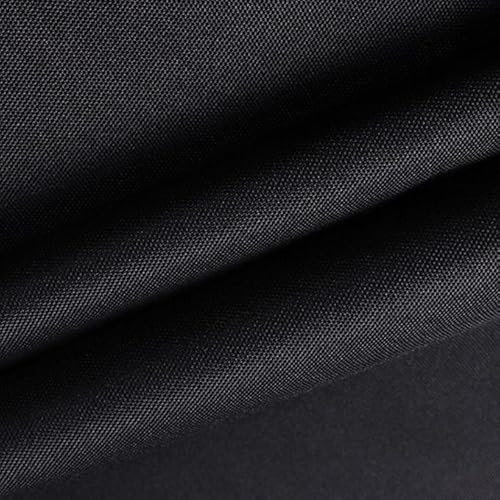 BEISUOSI Lona impermeable resistente al agua cubierta 600D al aire libre, adecuada para coser tela DYI, ancho 150 cm vendido por metros (negro)