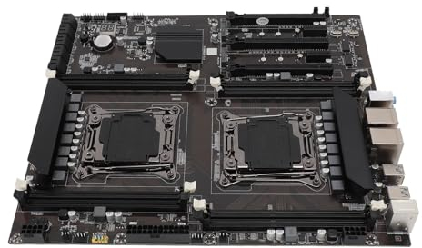 ASHATA Placa Base LGA 2011 de 3 Servidores, Placa Base DDR3, Compatible con Memoria DDR3 M.2 NVME PCIe de 8 Canales para Plataforma Intel CPU con USB2.0 USB3.0 SATA3.0