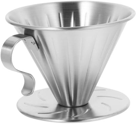 Homoyoyo Kaffeefilter Espressomaschine Für Zuhause Werkzeug Zur Teezubereitung Über Den Kaffeetropfer Gießen -espressomaschine Edelstahl-kaffeetasse Rostfreier Stahl Trichter Sieb