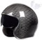 Retro 3/4-Motorradhelm Carbon Jet-Helm Chopper Motorrad-Helm mit Visier ECE-Zulassung Vintage Open Face Motorradhelm für Scooter Moped ATV Street Bike Football,L=59-60CM